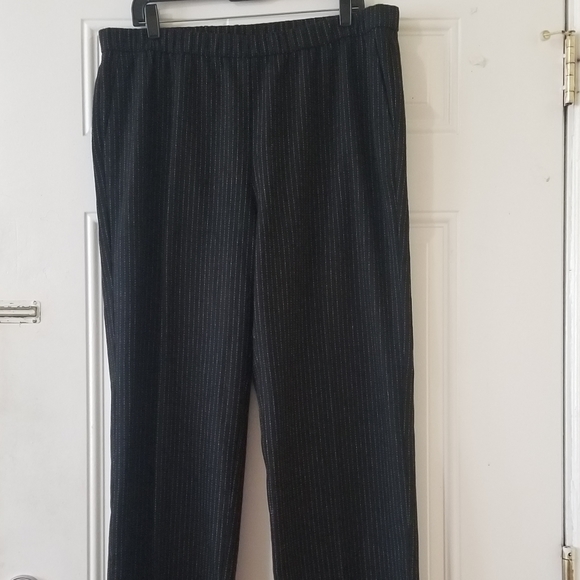 Eileen Fisher Reclaimed Wool Striped Slouchy Pant - Picture 10 of 14